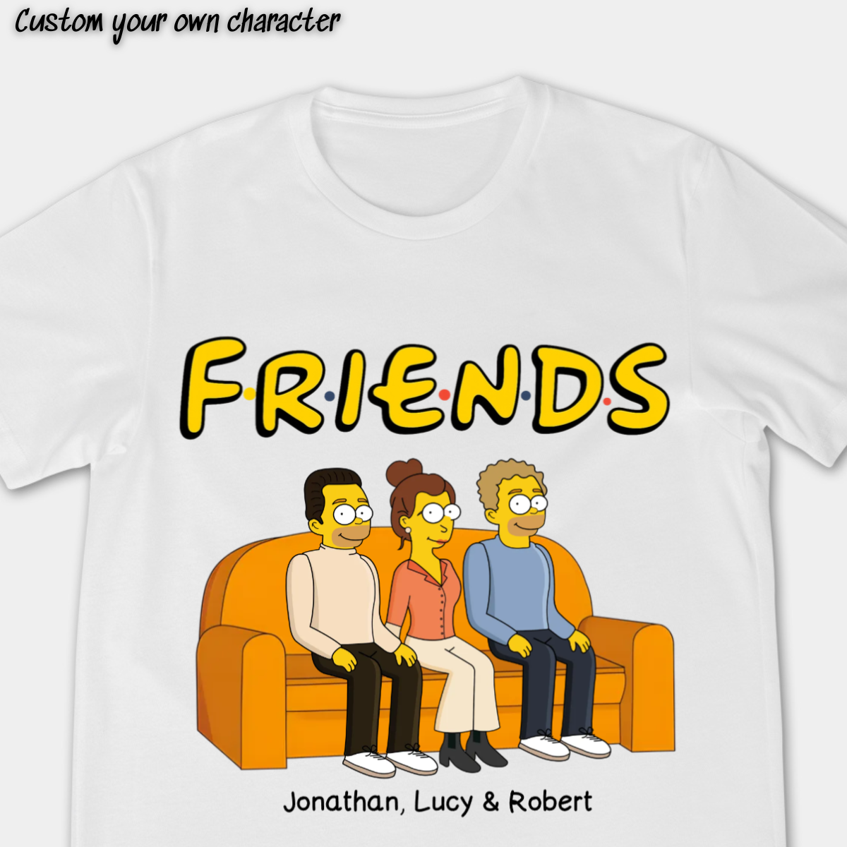 Friends Simpsonized Apparel, Customized Apparel, Gift For Friends, Bestie