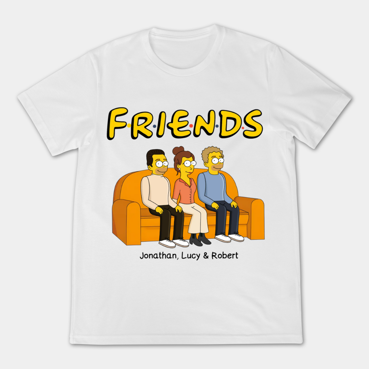Friends Simpsonized Apparel, Customized Apparel, Gift For Friends, Bestie