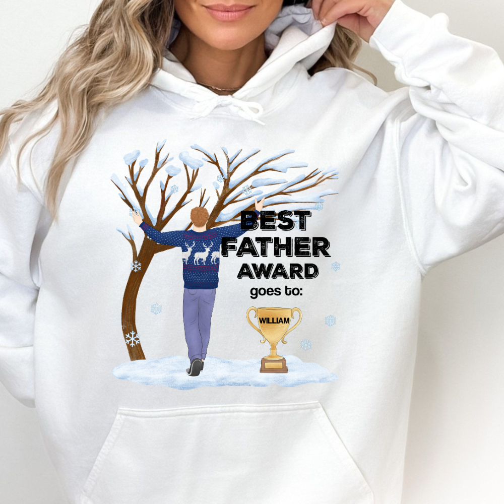 World's Best Dad - Personalized Hoodie - Christmas Gift For Father