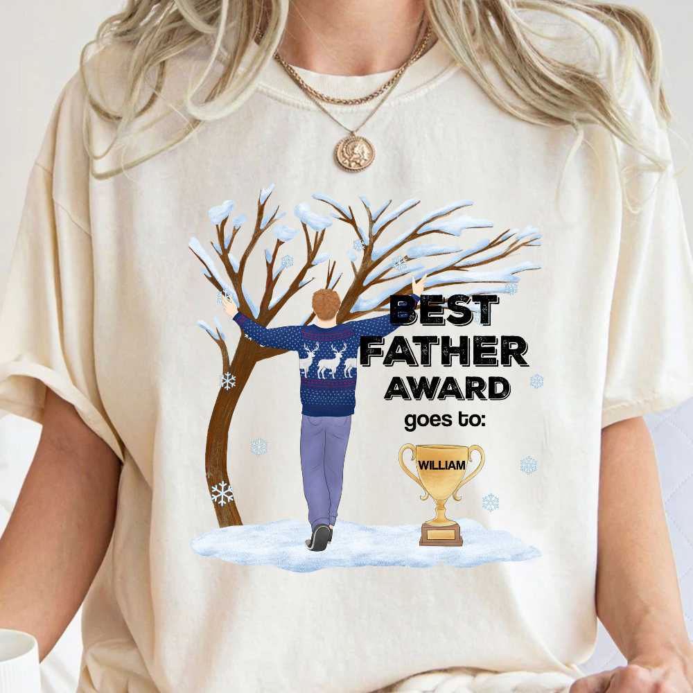 World's Best Dad - Personalized Shirt - Christmas Gift For Father