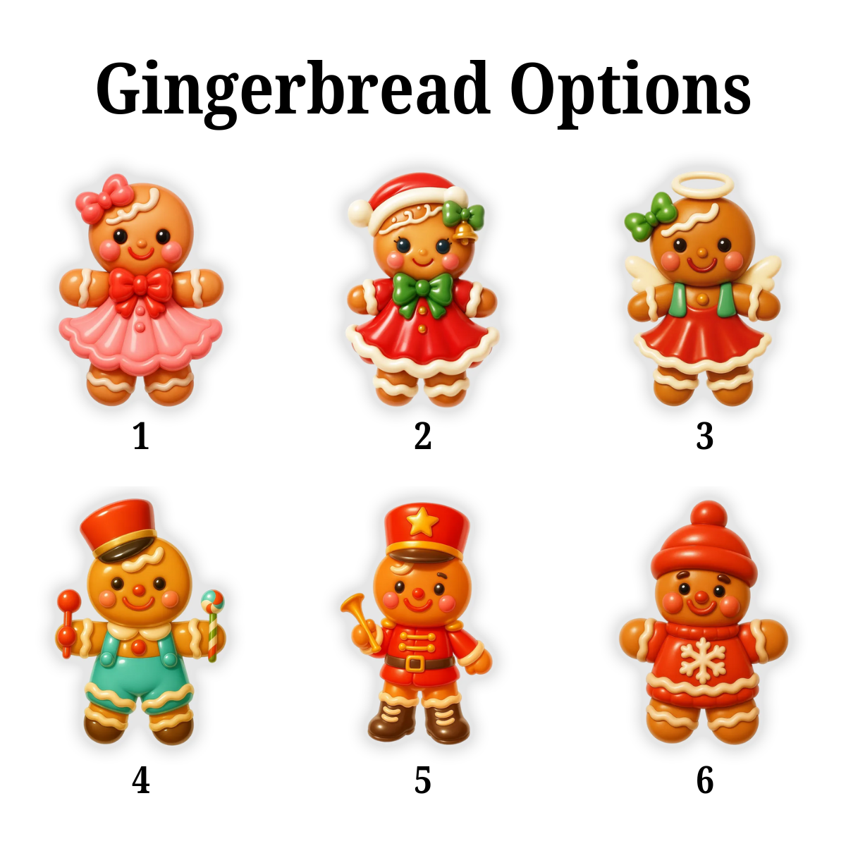 Gingerbread Friends - Personalized Custom 3D Inflated Effect Ornament - Christmas Gift For Friends, Sisters, Siblings