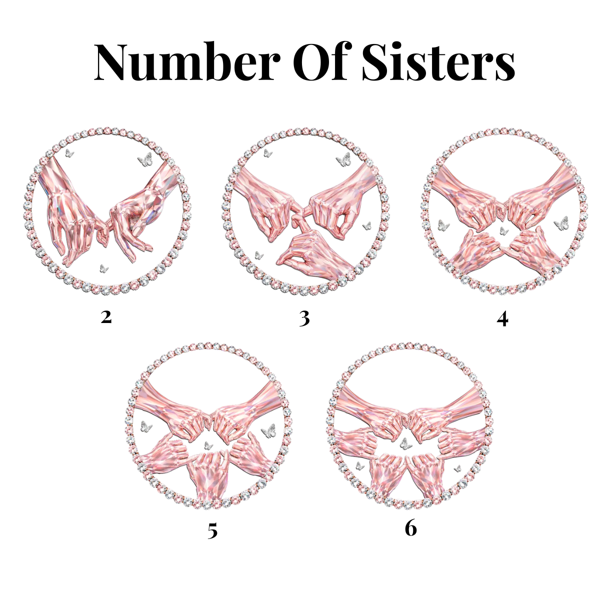 To My Sister My Bond With You Will Never End - Personalized Pocket Hug - Gift For Sister, Bestie