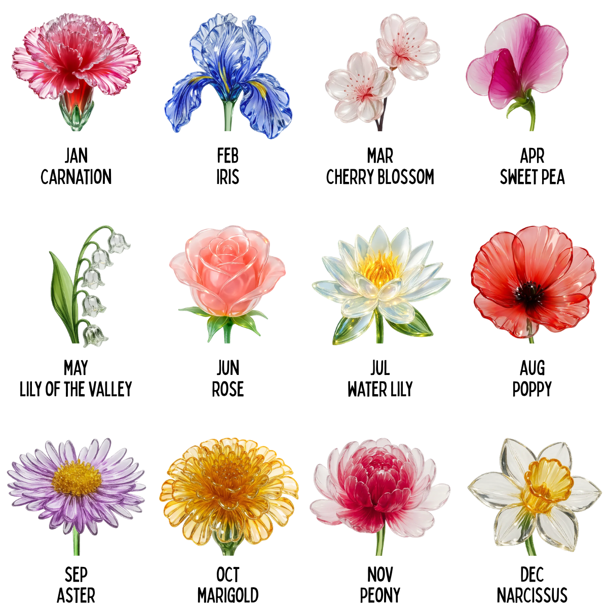 There Is No Greater Gift Than Friendship Crystal Birth Month Flower - Personalized Gradient Glass Mug - Gift For Sisters, Besties