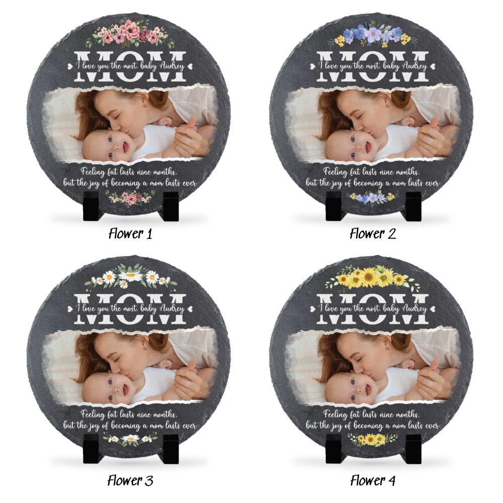 I Love You The Most - Personalized Garden Stone - First Mother's Day Gift, Gift For New Mom