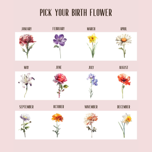 Personalized Birth Month Flower Bookmark, Floral Bookmark for Women, Bookmark Gift, Bridesmaid Proposal Gift, Birthday Gifts for Her