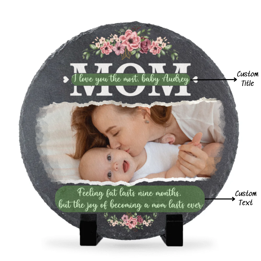 I Love You The Most - Personalized Garden Stone - First Mother's Day Gift, Gift For New Mom