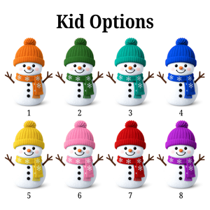 3D Effect Velvet Texture Christmas Snowman - Personalized Pillow - Christmas Gift For Family