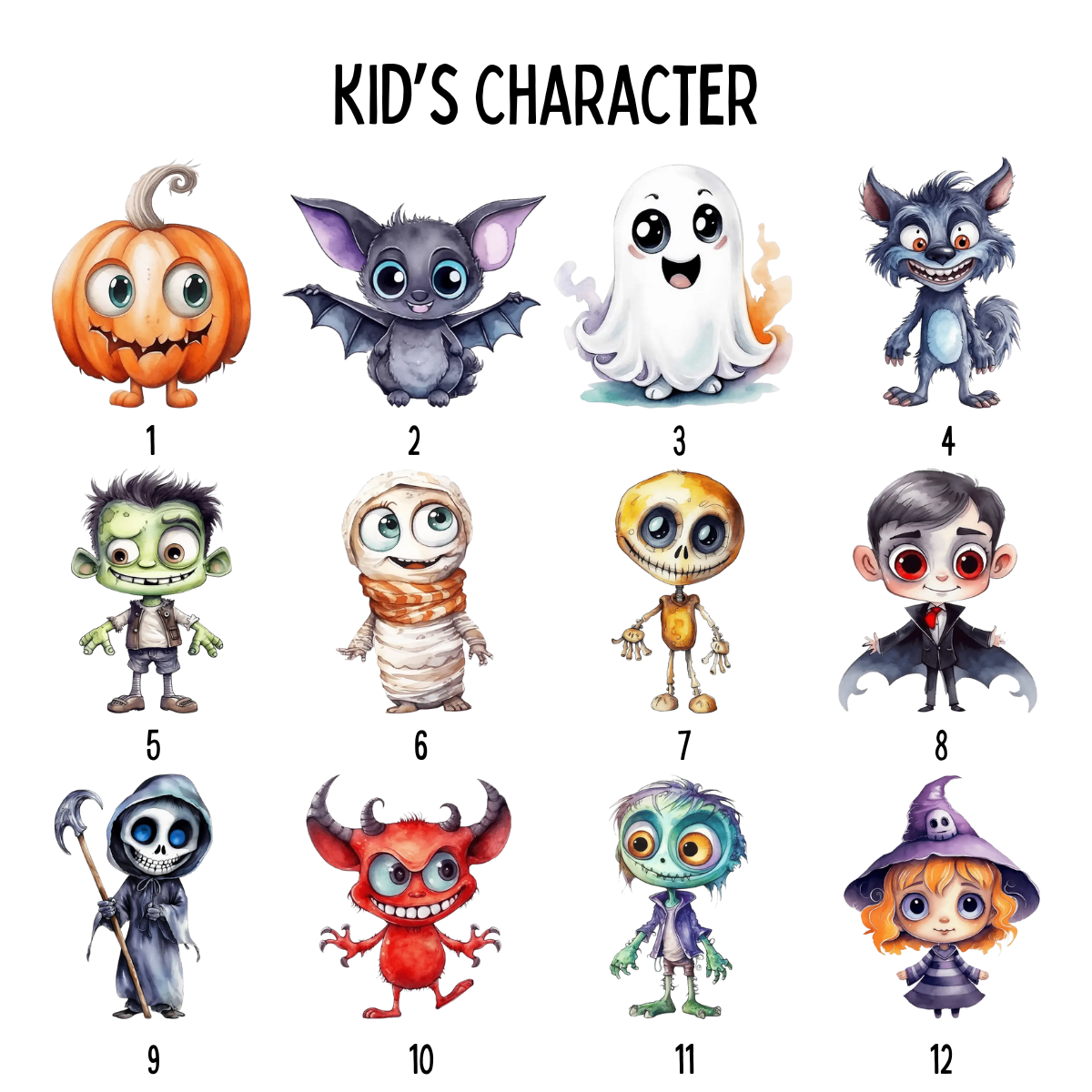 Halloween Monsters Kid Tree - Personalized Apparel - Halloween Gift For Mom, Grandma