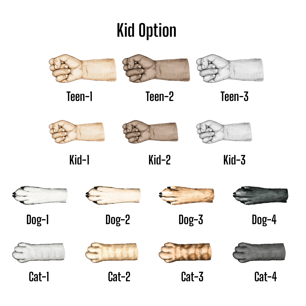 Daddy's Team Fist Bump - Personalized Acrylic Block - Gift For Father, Grandfather, Father's Day Gift, Birthday Gift