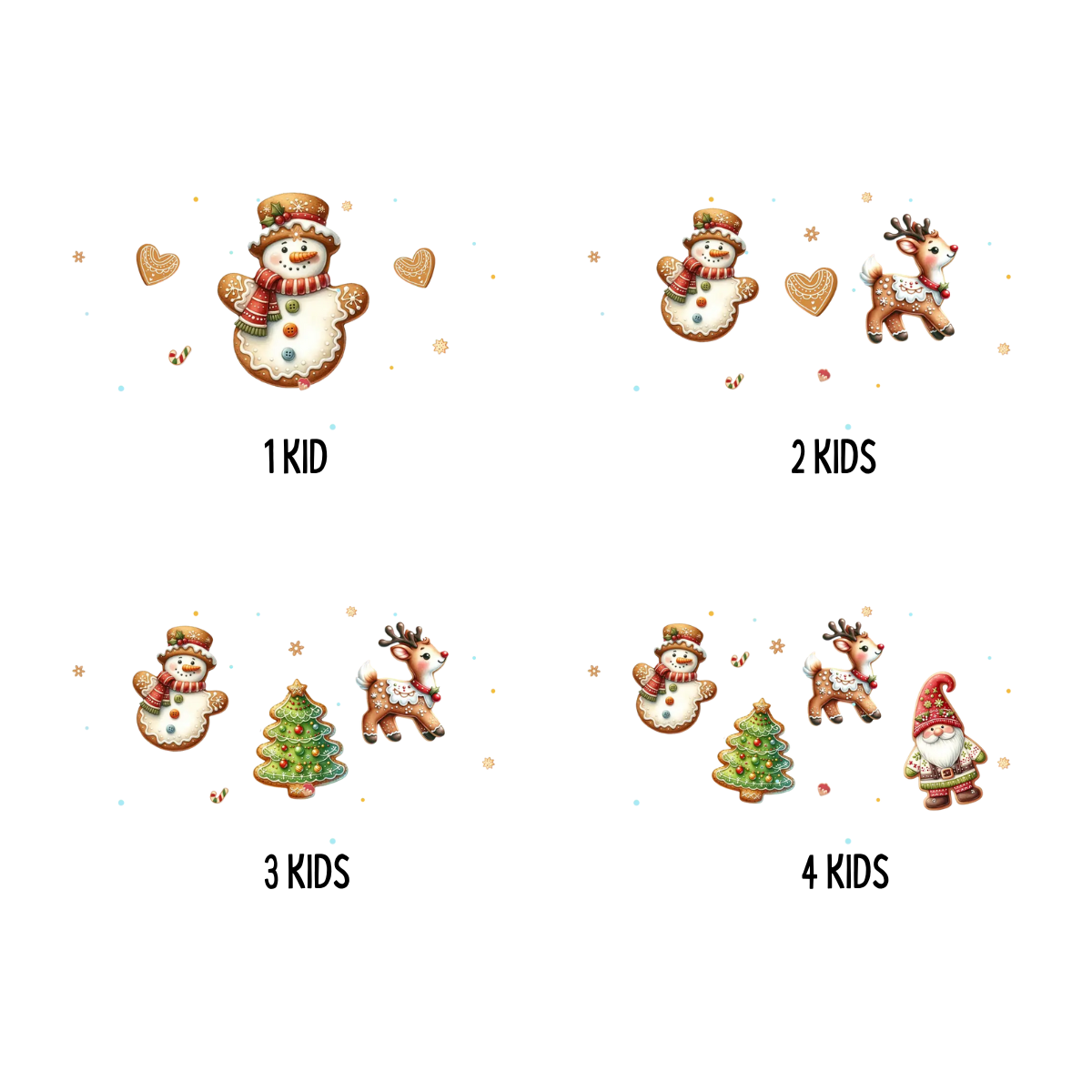 Mom & Grandma's Little Cookies Characters - Personalized Platter - Christmas Gift For Mom, Grandma