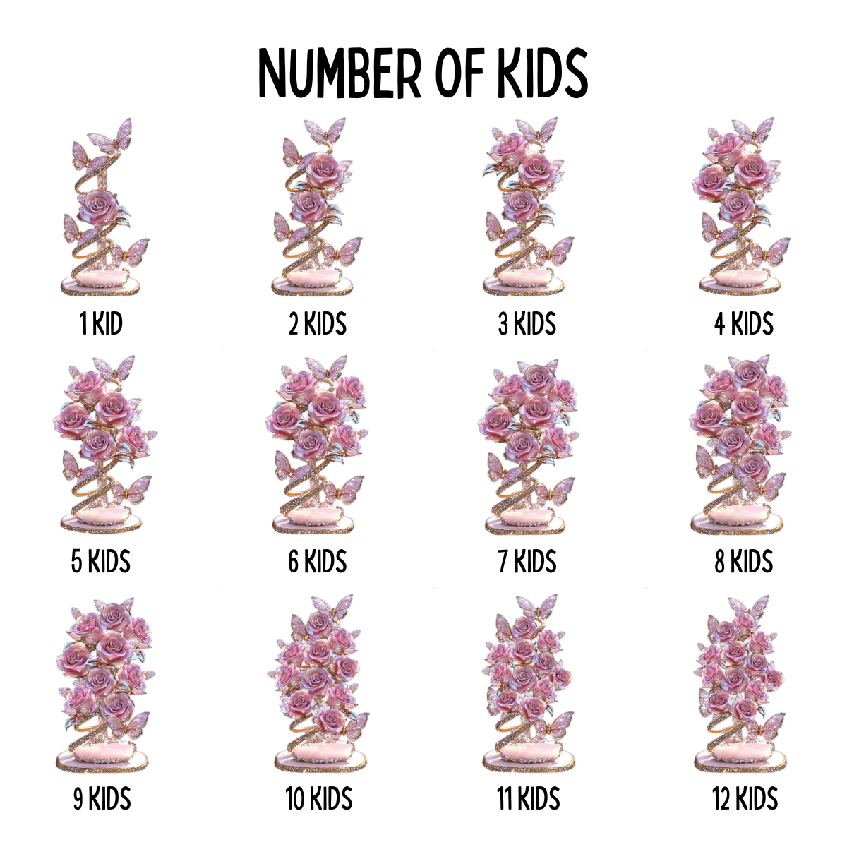 Mom Grandma's Flowers Garden - Personalized Acrylic Ornament - Christmas Gift For Mom, Grandma