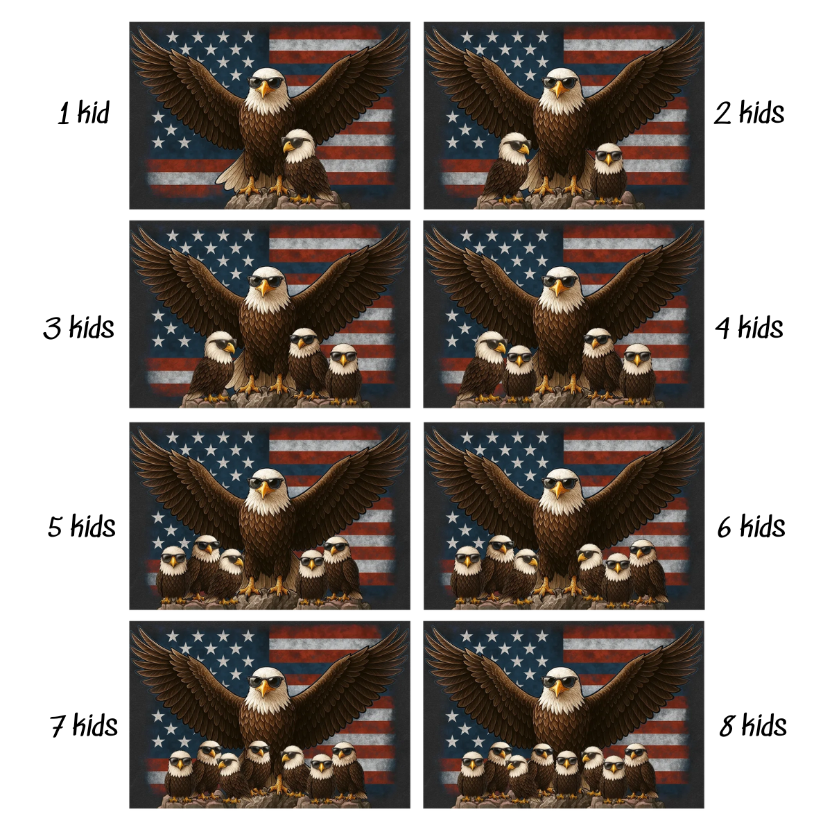 American Eagle Grandpa Dad - Personalized Classic Cap - Father's Day Gift For Dad, Grandpa