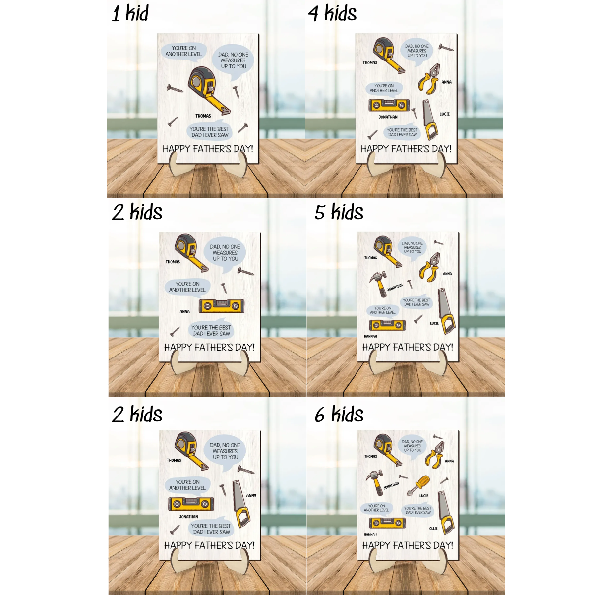 Dad No One Measure Up To You - Personalized Picture Frame - Father's Day Gift for Dad