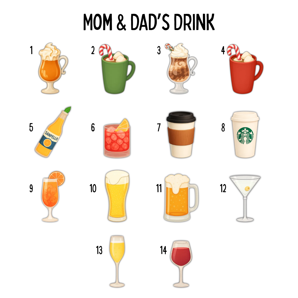 Our First Christmas As A Family Drink - Personalized Ornament - Christmas Gift For Family