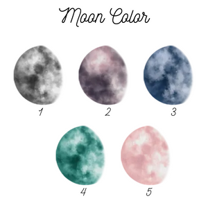 Colorful Moon Phase The Day You Became Mom - Personalized Canvas - Gift For Mom, Mother's Day, Birthday Gift