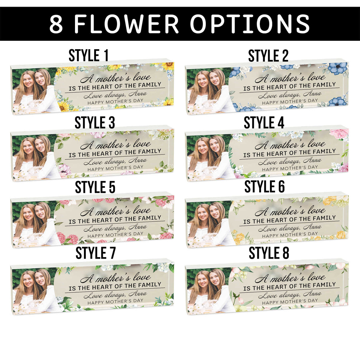 Custom Photo Gifts For Mother Acrylic Plaque, Mother Photo Acrylic, Mothers Day Gifts For Her, Mom Acrylic Photo Plaque, Mother s Day Gift