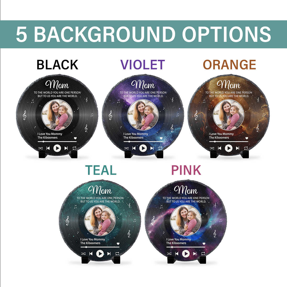 Mom To Us You Are The World - Personalized Stone - Gift For Mom, Mother's Day, Birthday Gift