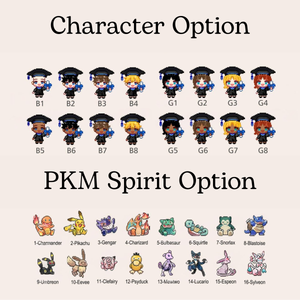 Custom PKM Graduation Card, Pixel Style Diploma Card, Grad Gift for Game Lovers, Custom Class of 2026 Gift, Grad Keepsake