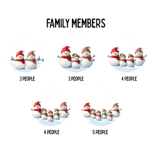 Snowman Family With Love - Personalized Lantern LED Flameless Candle - Christmas Gift For Family
