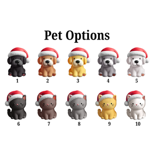 Christmas Pyjamas Couple With Dogs Cats - Personalized Acrylic Ornament - Christmas Gift For Cat Lovers, Dog Lovers