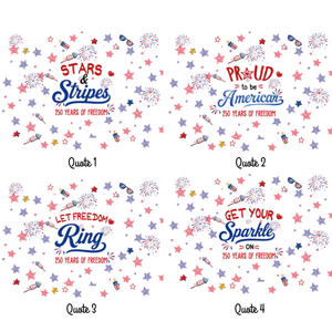 Proud To Be American - Personalized Plastic Frosted Cup - 4th Of July Drinkware, 250th Anniversary Party Favor, Independence Day Gift