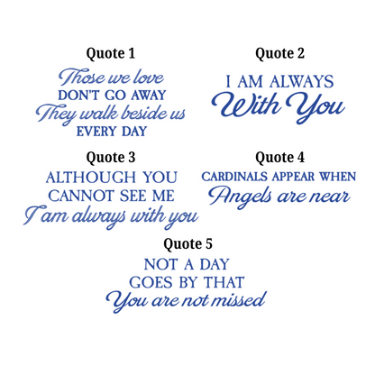 I Am Always With You Blue Toile Custom Photo - Personalized Ornament - Memorial Gift