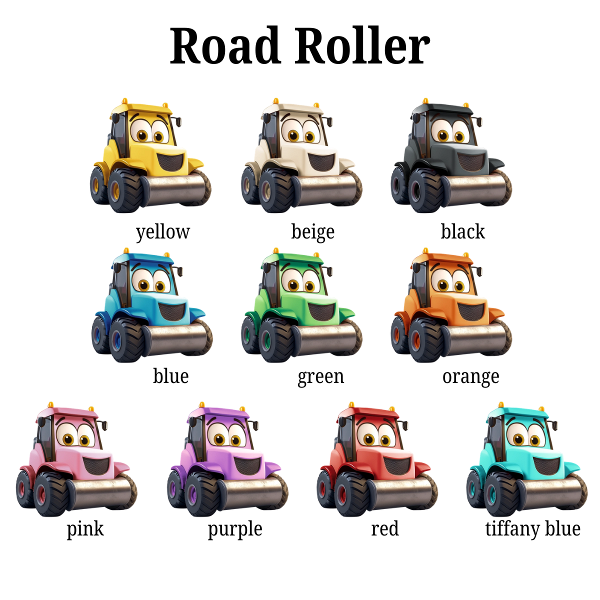 Cute Cartoon Vehicles - Personalized Acrylic Ornament - Christmas Gift For Kids