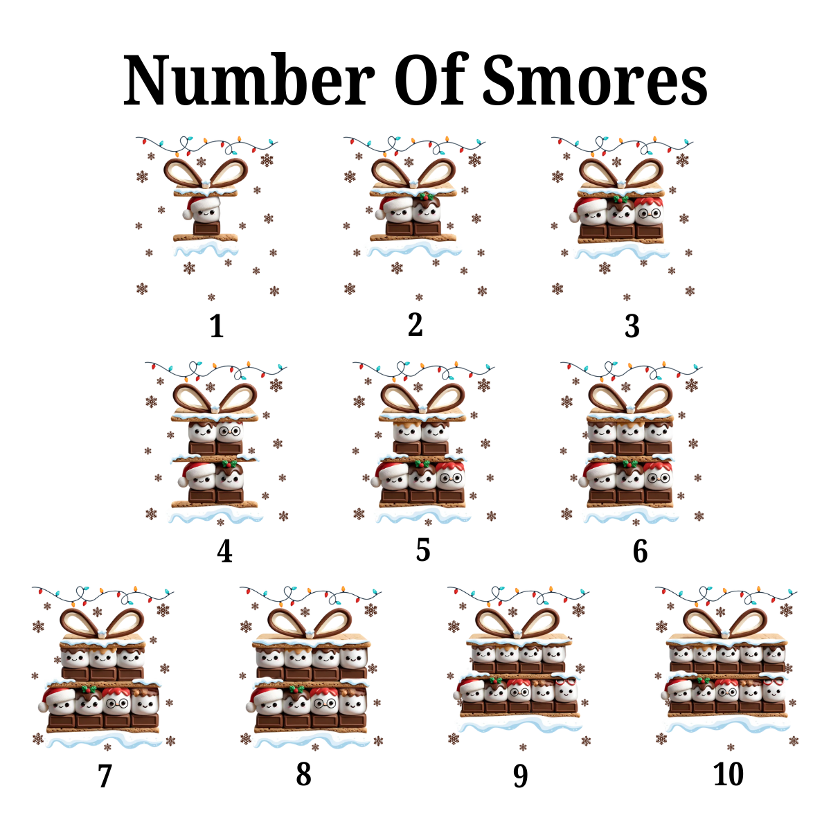 Happy Smores Family - Personalized Pottery Mug - Christmas Gift For Family