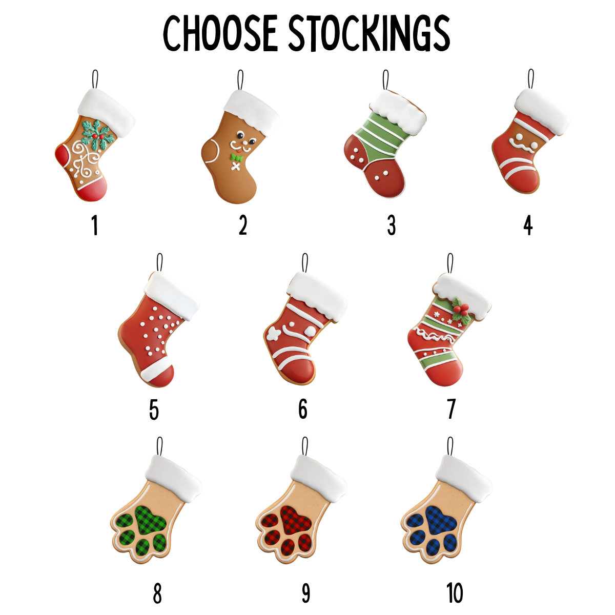 Family Cookie Stockings - Personalized Lantern LED Flameless Candle - Christmas Gift For Family