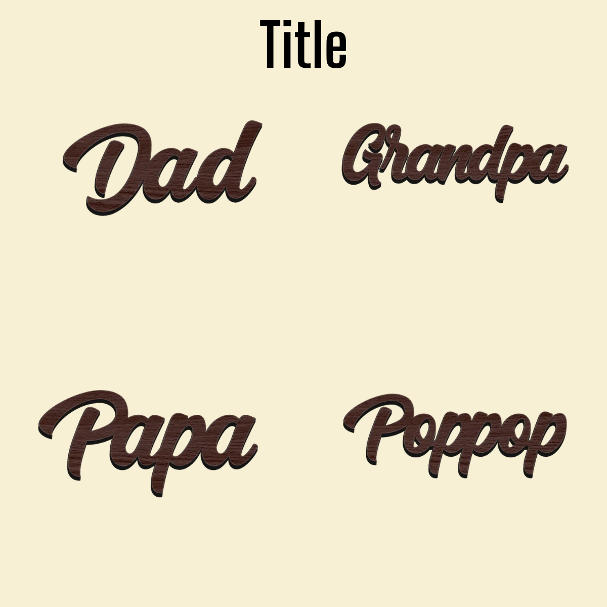 We Hold Our Hands Together And Forever - Personalized Wooden Plaque - Gift For Father, Grandfather, Father's Day, Birthday Gift