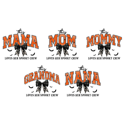 This Nana Loves Her Spooky Crew - Personalized Apparel - Gift For Mother Grandma, Halloween Gift