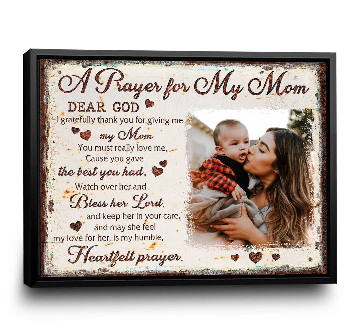 Prayer For My Mom Custom Canvas Mom Canvas Personalized Gift For Mom Mother's Day Gift