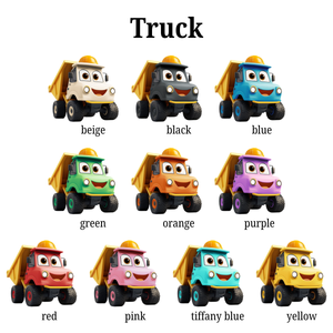 Cute Cartoon Vehicles - Personalized Acrylic Ornament - Christmas Gift For Kids