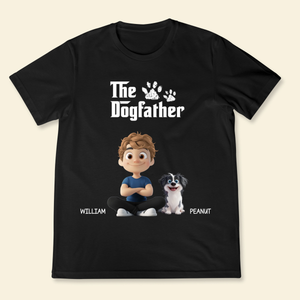 The Cool Dog Father - Personalized T Shirt - Gift For Dog Owners, Dog Lovers, Father's Day Gift