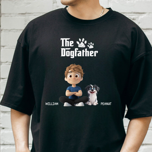 The Cool Dog Father - Personalized T Shirt - Gift For Dog Owners, Dog Lovers, Father's Day Gift
