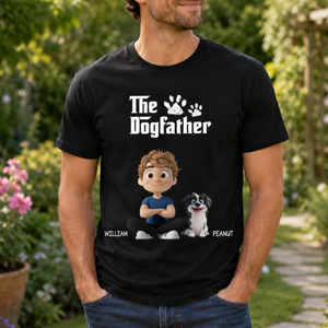 The Cool Dog Father - Personalized T Shirt - Gift For Dog Owners, Dog Lovers, Father's Day Gift