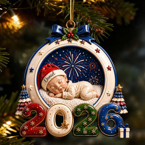 Wrapped In Christmas Love 2026 - Real 3D Raised Ornament