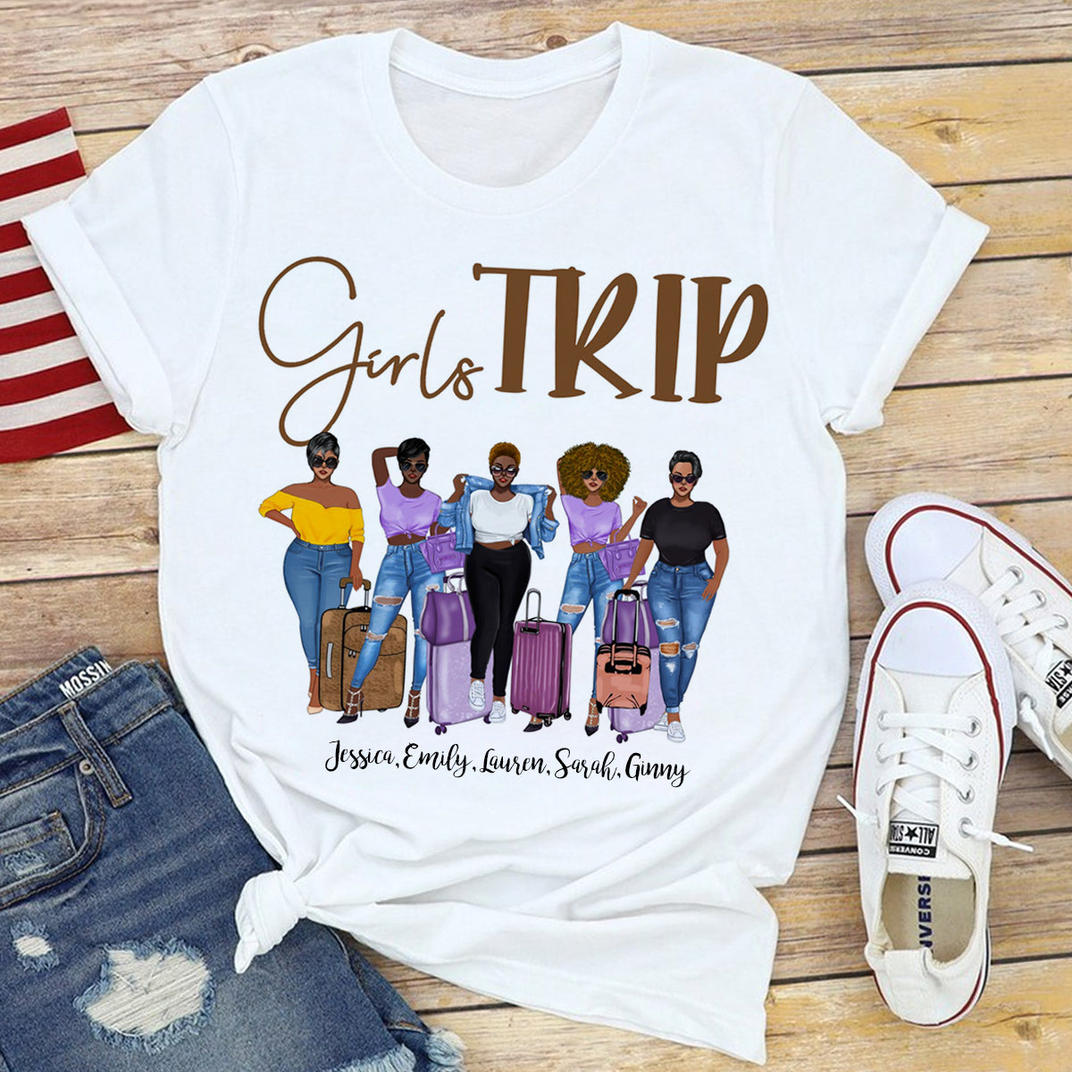 Girls Trip - Personalized Apparel - Gift For Friends, Bestie