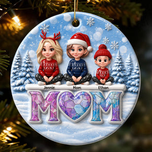 Gifts For Mom, Grandma - Mom Holds It All Together - Real 3D Raised Ornament