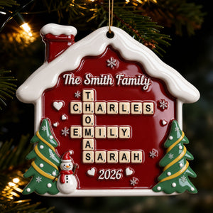 Forever Linked Together Crossword Puzzle Art - Real 3D Raised Ornament