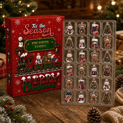 Christmas Advent Calendar 2026 - 24 Day Spirits Countdown, Acrylic Charms Blind Box - Gift For Family & Friends