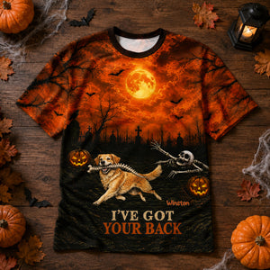 I've Got Your Back Dog Stealing Backbone From Your Photo - Personalized 3D Shirt - Funny Halloween Costume For Dog Lovers