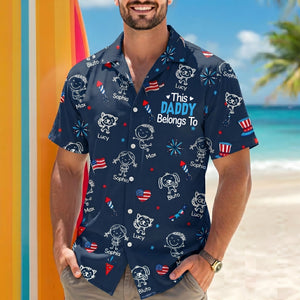 Papa American - Personalized Custom Hawaiian Shirt