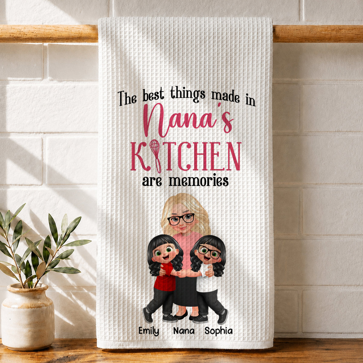 The Best Things Made In Grandma Kitchen - Personalized Custom Kitchen Towel