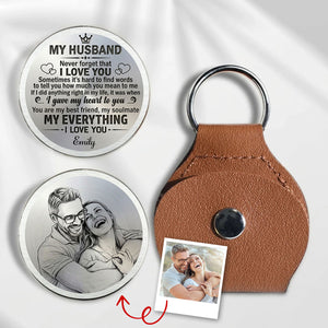 My Husband Never Forget I Love You - Personalized Custom Pocket Hug