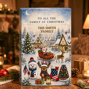 Our Family Christmas Advent Calendar 2026 - 24 Day Spirits Countdown, Acrylic Charms Blind Box - Gift For Family