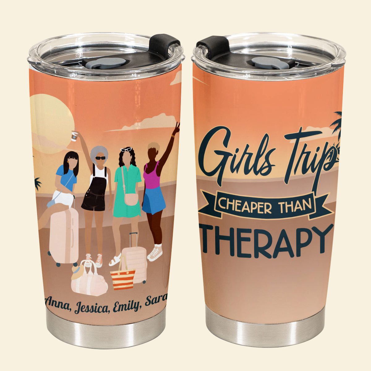 Girls Trip Personalized Tumbler