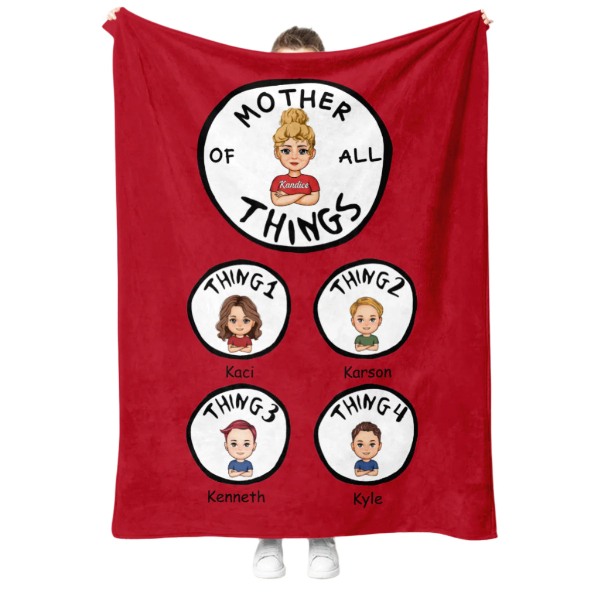 Mother Of All Things V2 - Personalized Blanket - Mother's Day, Birthday Gift For Mother, Grandma