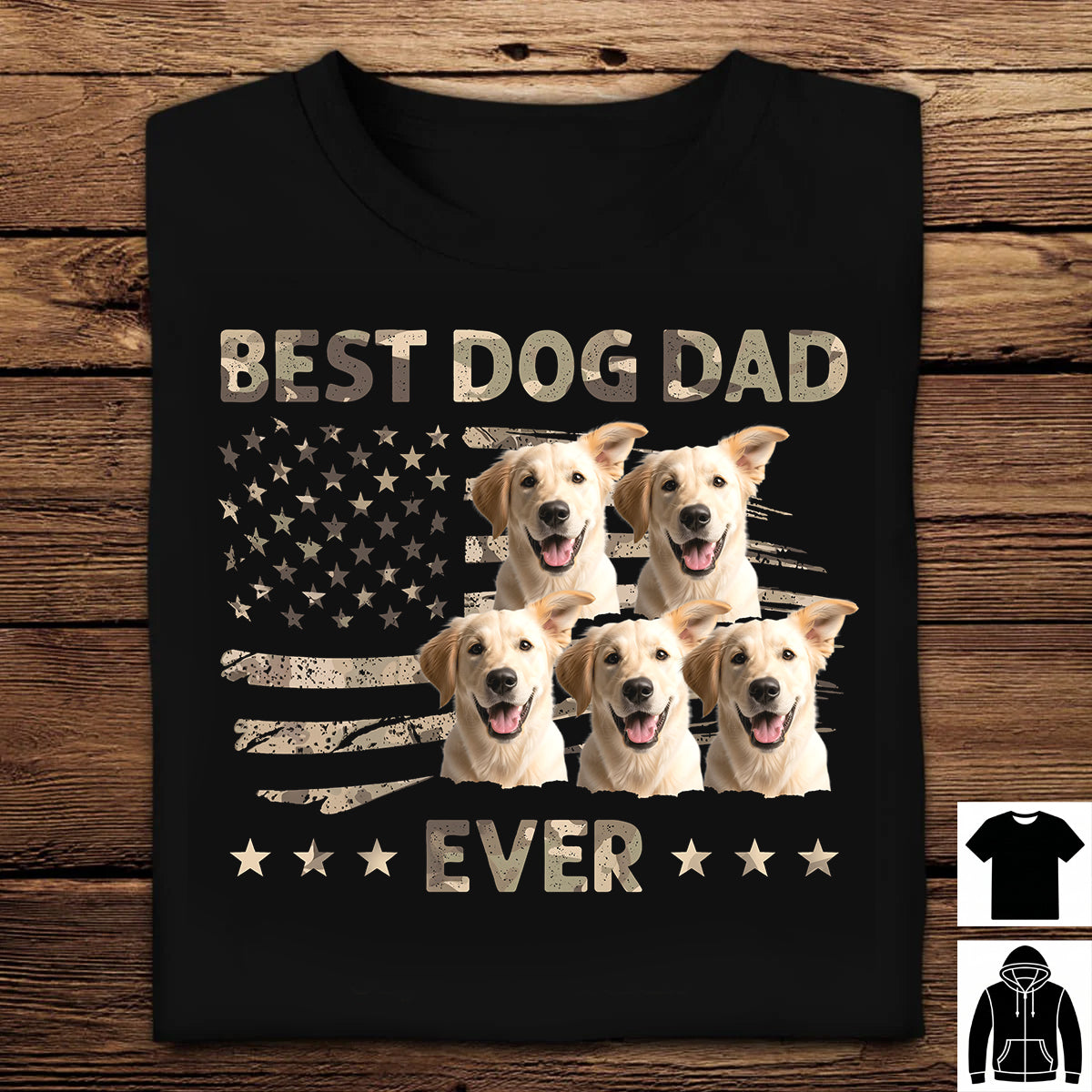 Custom Photo Unisex T-shirt, Premium T-shirt, Hoodie - Personalized America 250th Anniversary Father's Day