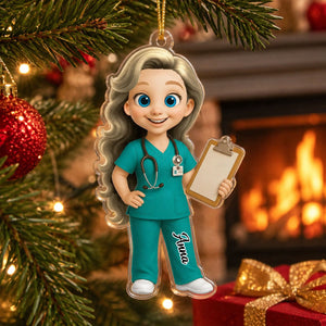 To My Favorite Nurse, Personalized Acrylic Ornament, Gift For Nurses